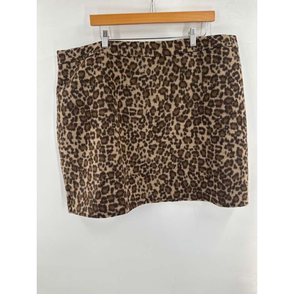 J. Crew Leopard Print Mini Skirt Brown Tan Animal Print 20 NWT - Picture 2 of 6